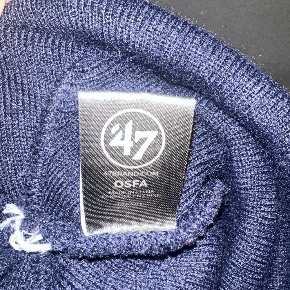 '47 Penn State Nittany Lions Bering Beanie Hat Blue Knit Cuffed Pom NCAA OSFA